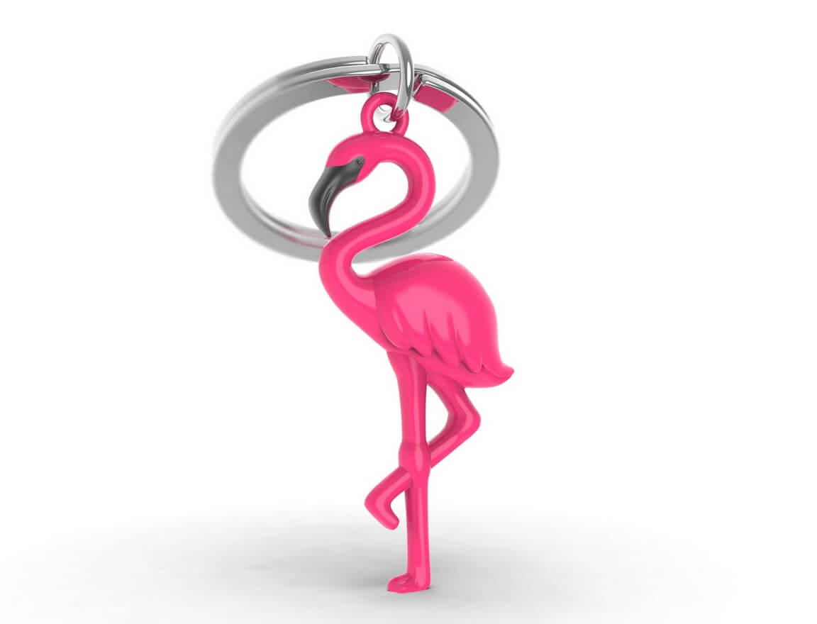Брелок для ключів METALMORPHOSE Фламінго, металевий дизайнерський брелок, Бельгія