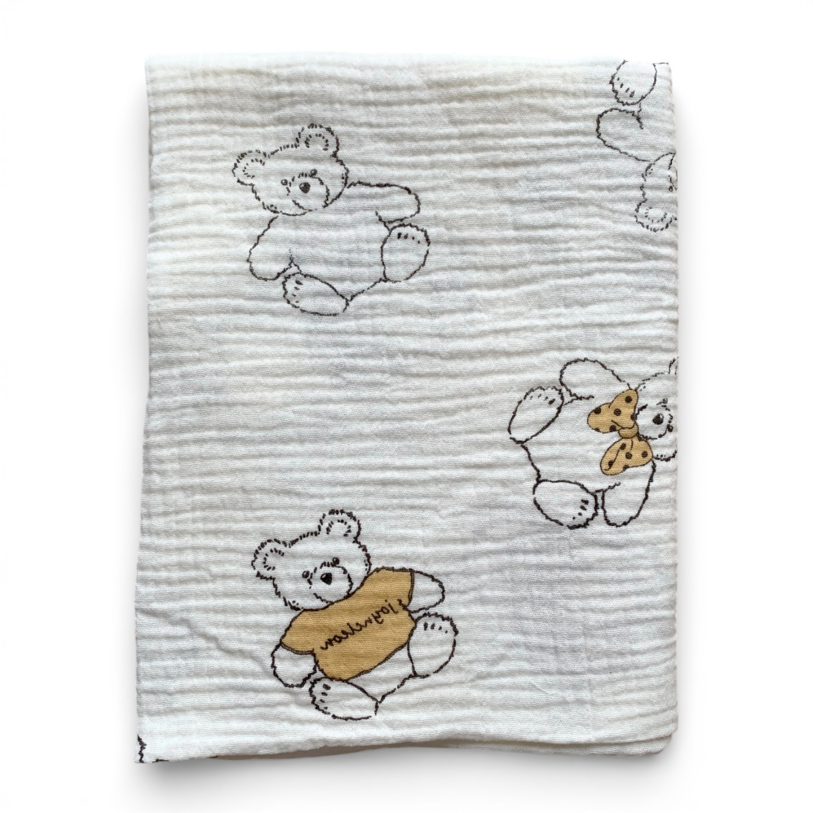 Пелюшка муслінова 90 х 80 см Ведмедик