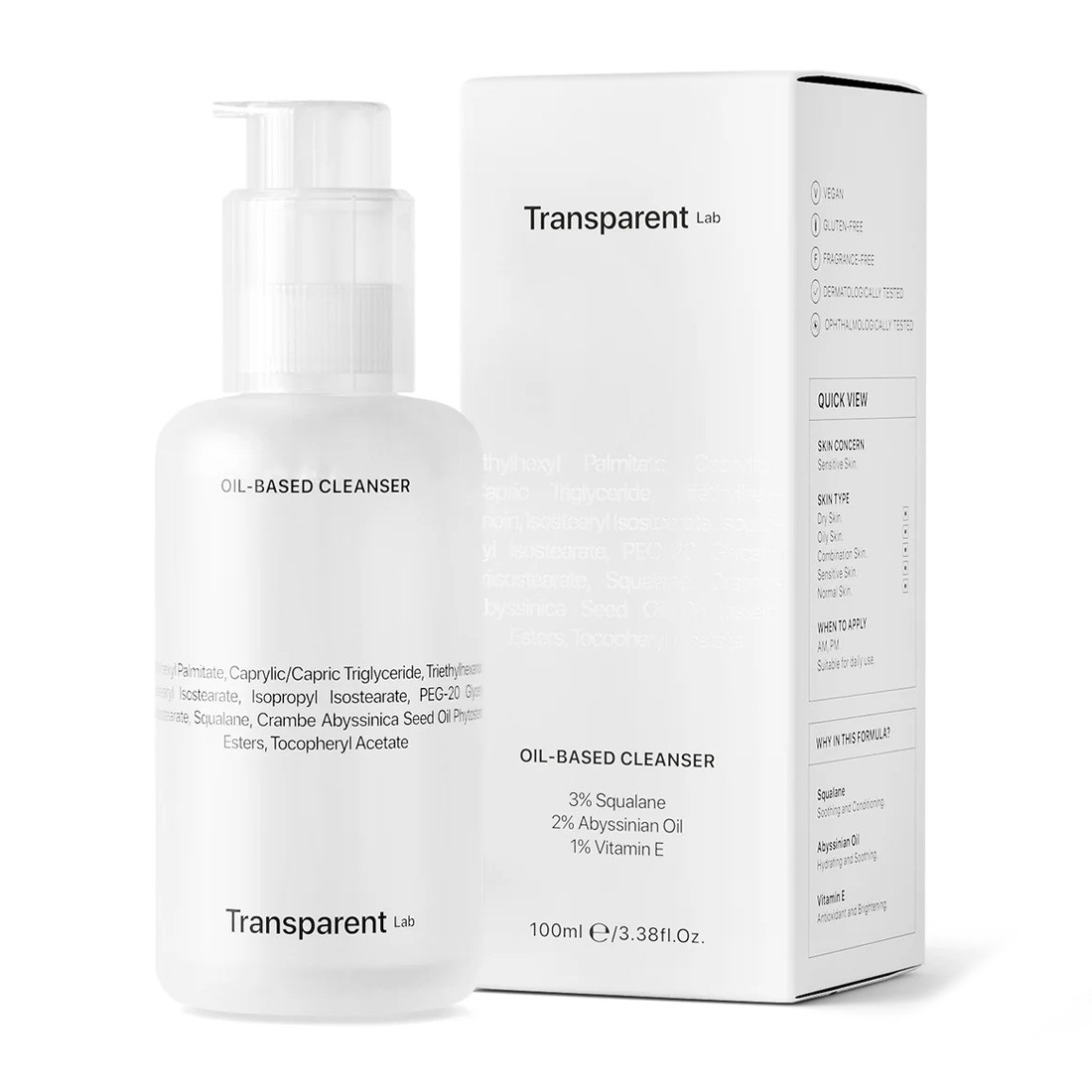 Transparent Lab  Oil Based Cleanser, 200 ml - Засіб для зняття макіяжу на масляній основі