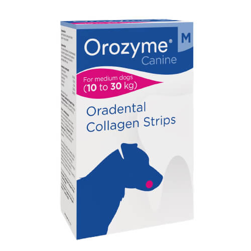 Орозим жувальні смужки для гігієни ротової порожнини собак середніх порід Orozyme Strips Medium