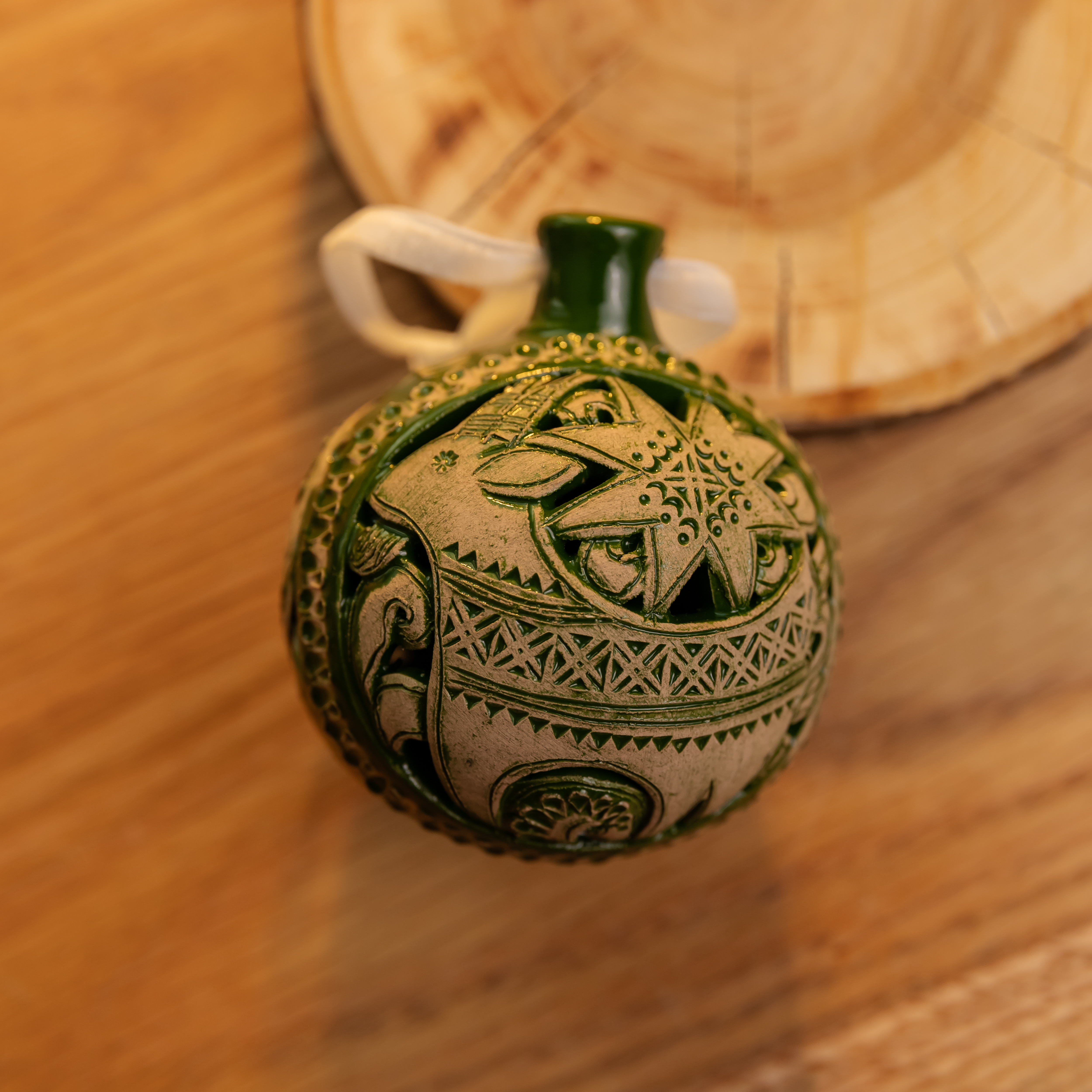 Керамічна ялинкова кулька "Козлик"