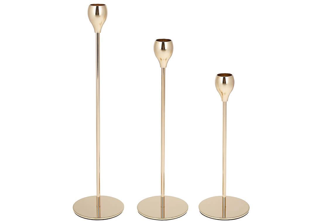 Набір свічників на високій ніжці