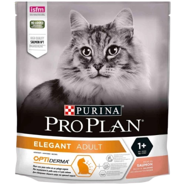 Сухий корм для котів Пуріна Проплан (Purina Pro Plan) Derma Plus лосось, чутлива шкіра, виведення шерсті, 400 г