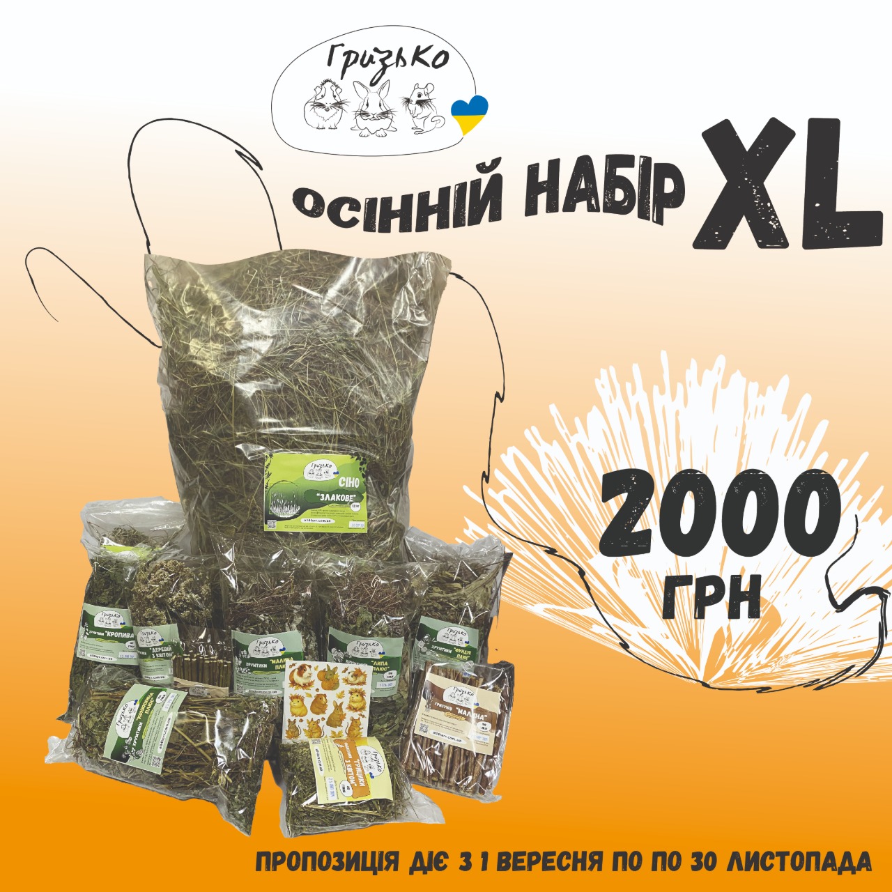 Осінній набір "XL" від ГризьКо