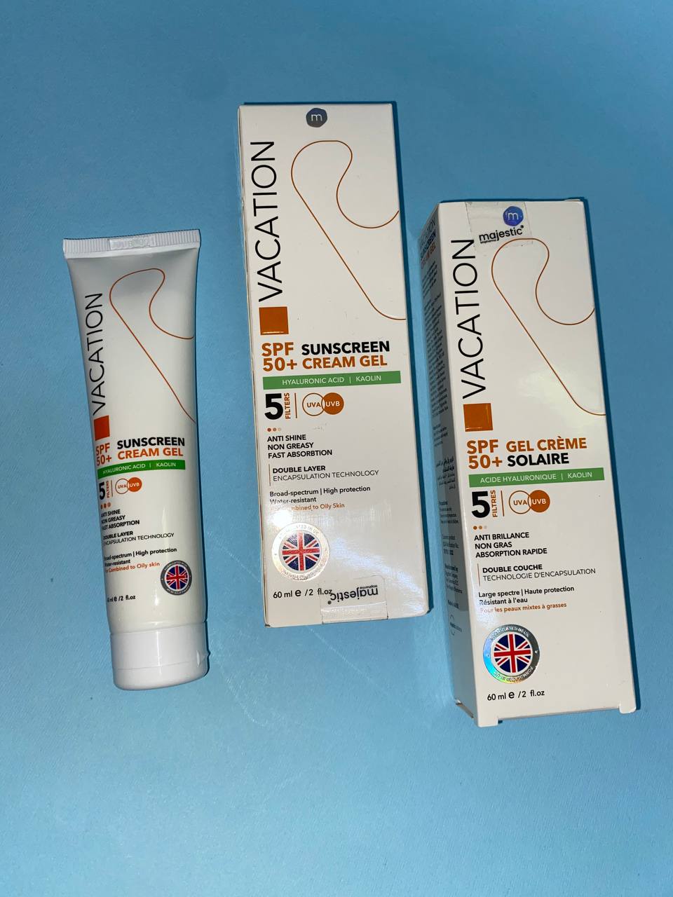 Vacation Sunscreen Cream Gel Крем-гель для засмаги SPF 50+ 60 мл SunCat MTA