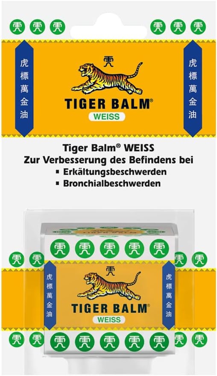 Tiger Balm White натуральний бальзам при застудах та для поліпшення кровообігу шкіри - 19.4 г