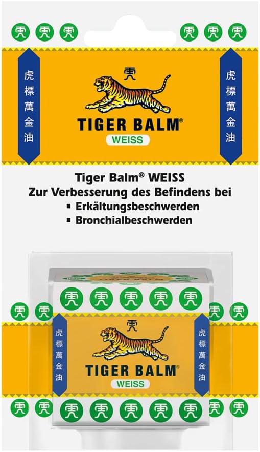 Tiger Balm White натуральний бальзам при застудах та для поліпшення кровообігу шкіри - 19.4 г