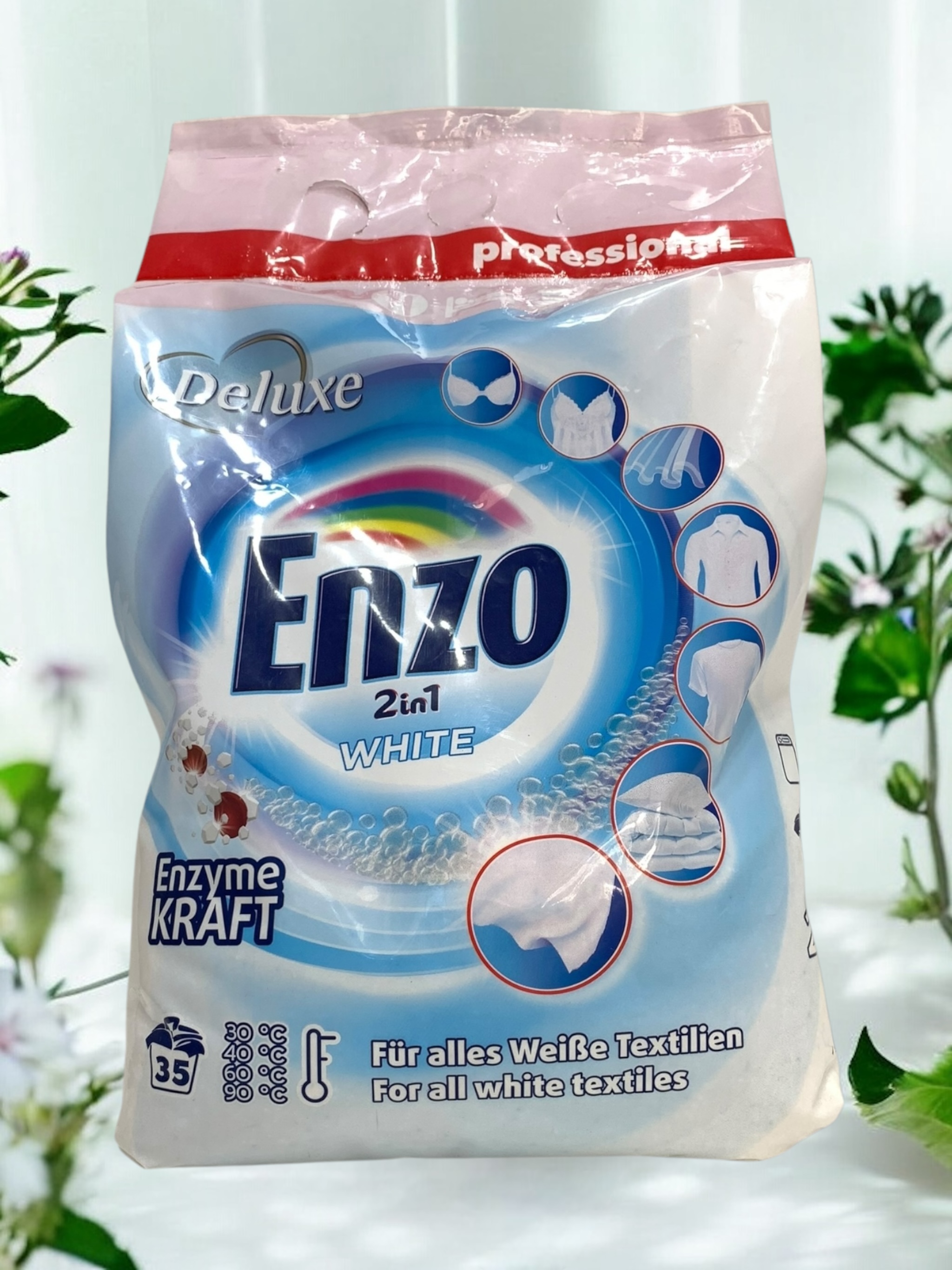 ENZO Порошок для прання 2в1 "Білий" (2,45кг)