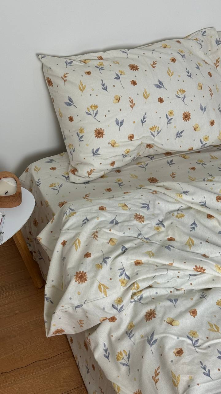 Тепла постільна білизна Фланель (байка) квіти