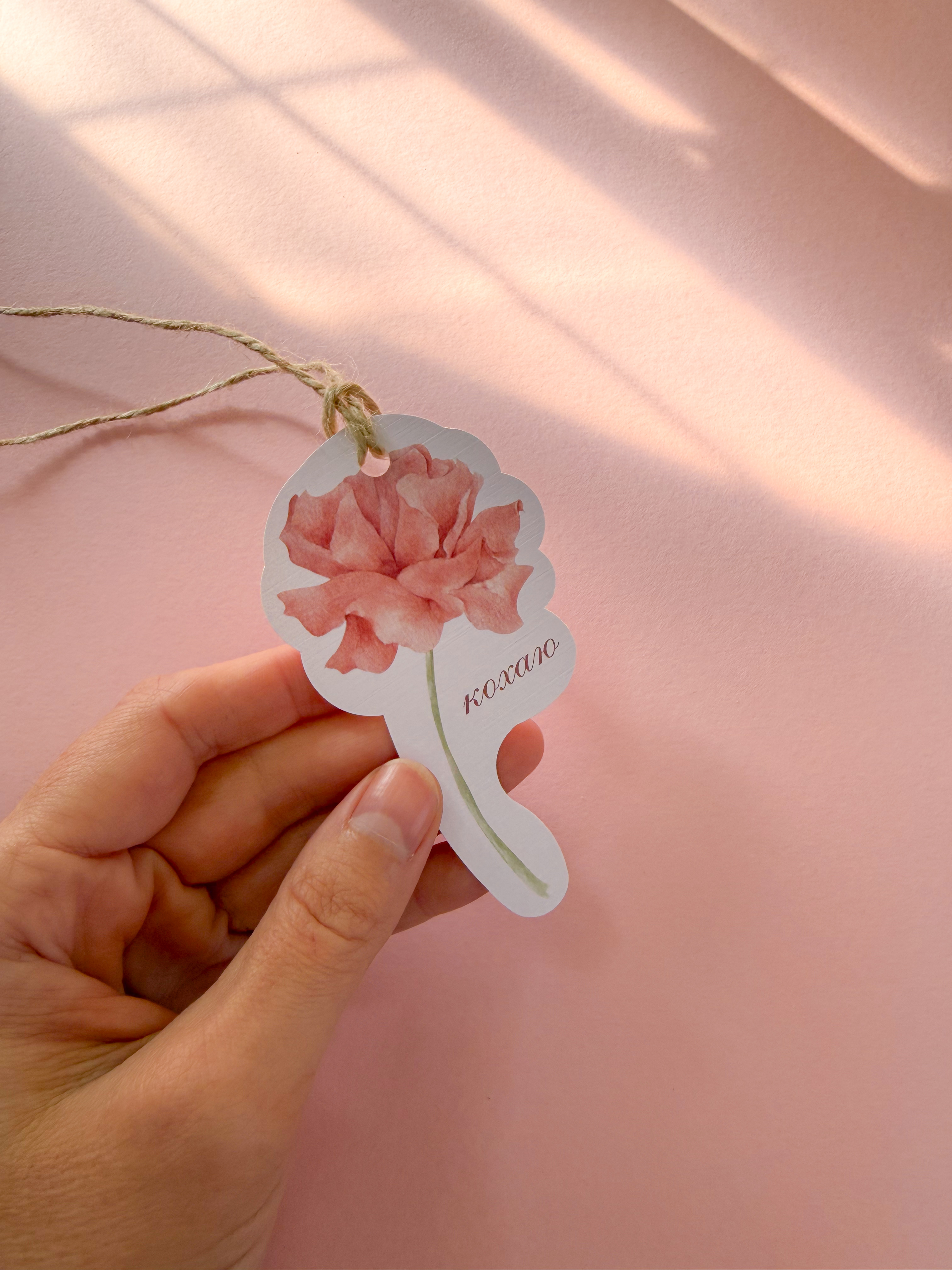 Бірка зі шнурочком 0171