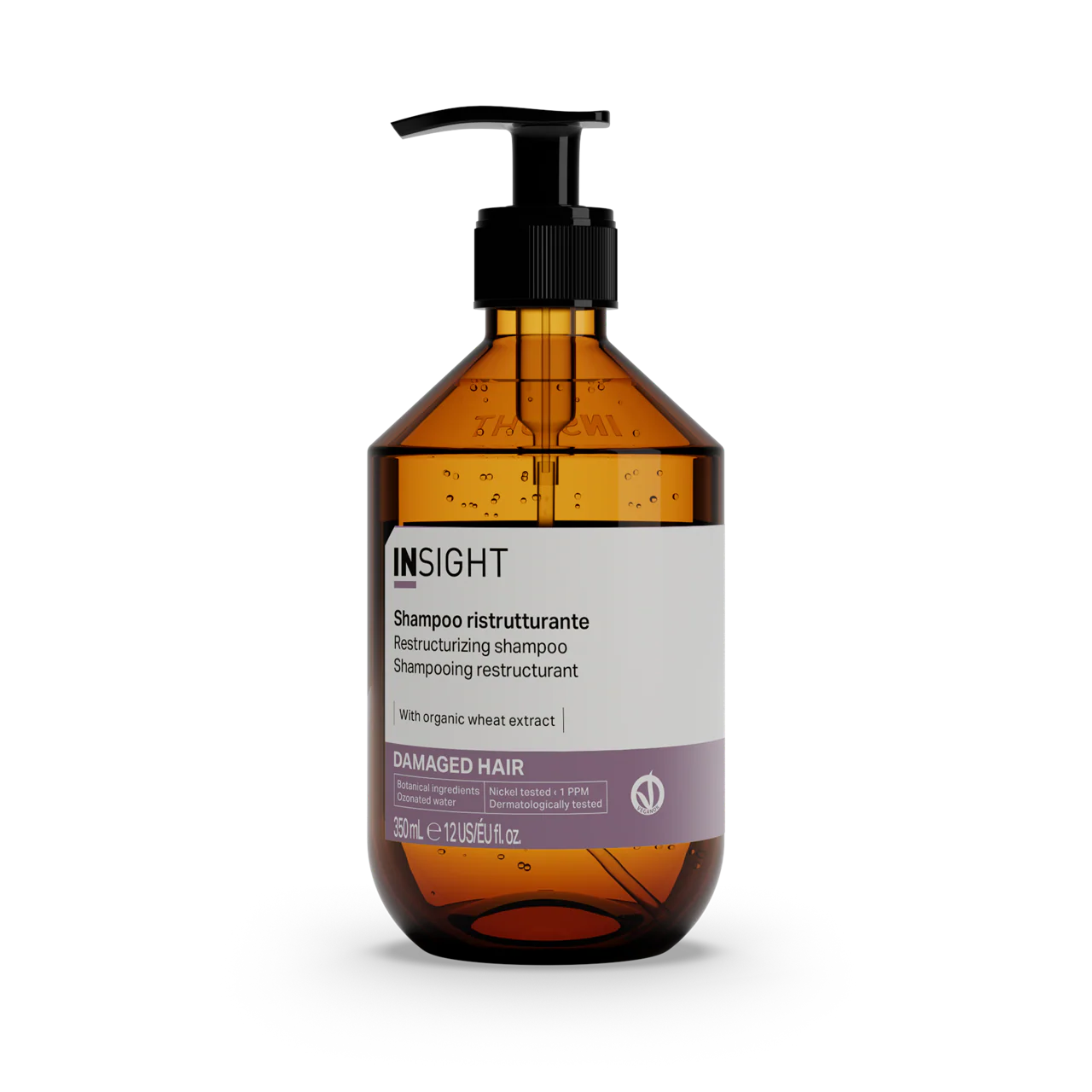 Insight Restructurizing Shampoo - Шампунь для відновлення пошкодженого волосся 350 мл (ЕКО-скло)