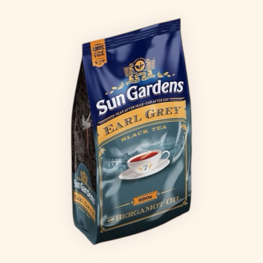 Sun Gardens Чай чорний Earl Grey 250г, розсипний, дойпак