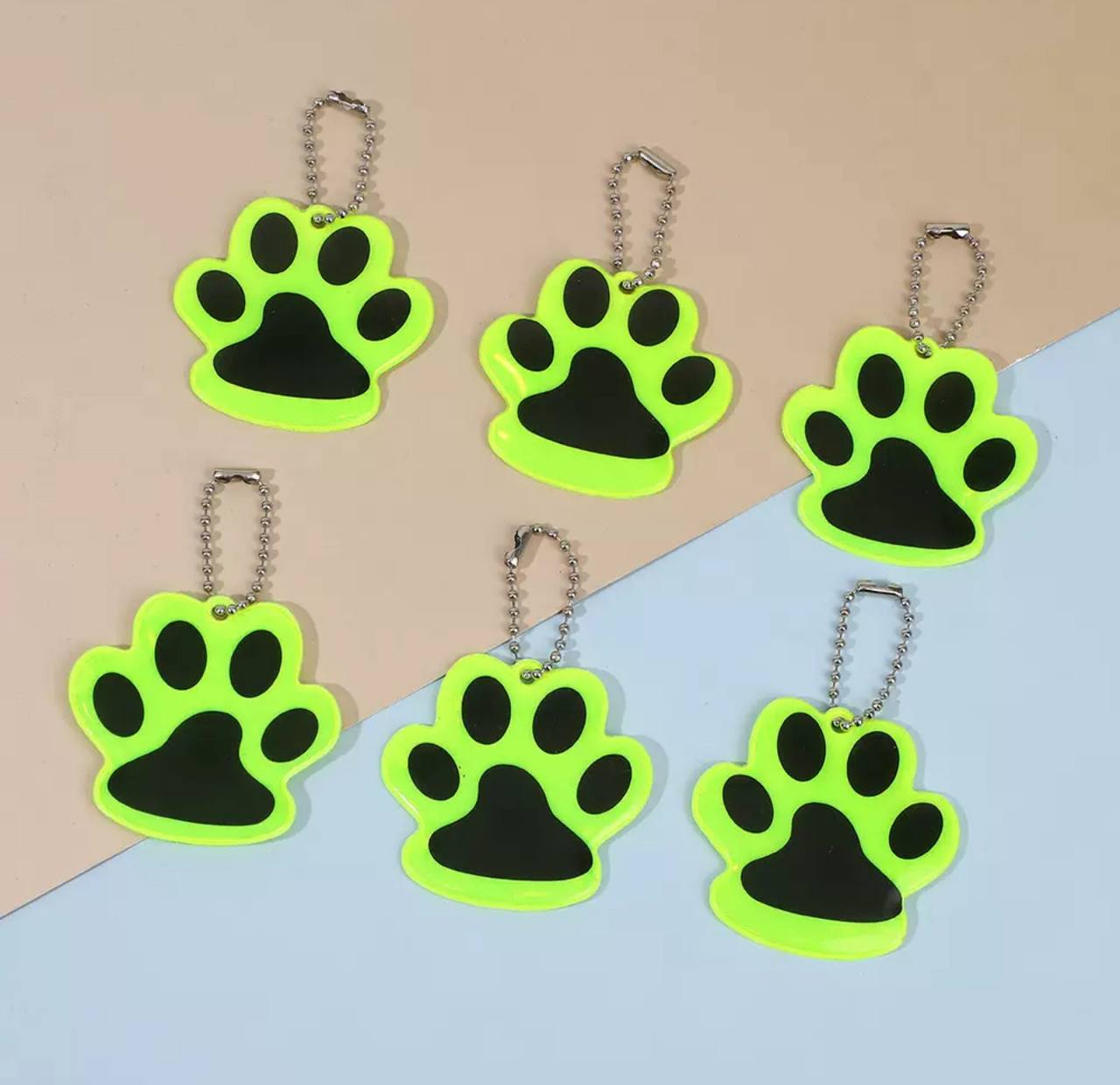 Набір світловідбиваючий брелків, лапка 6 шт