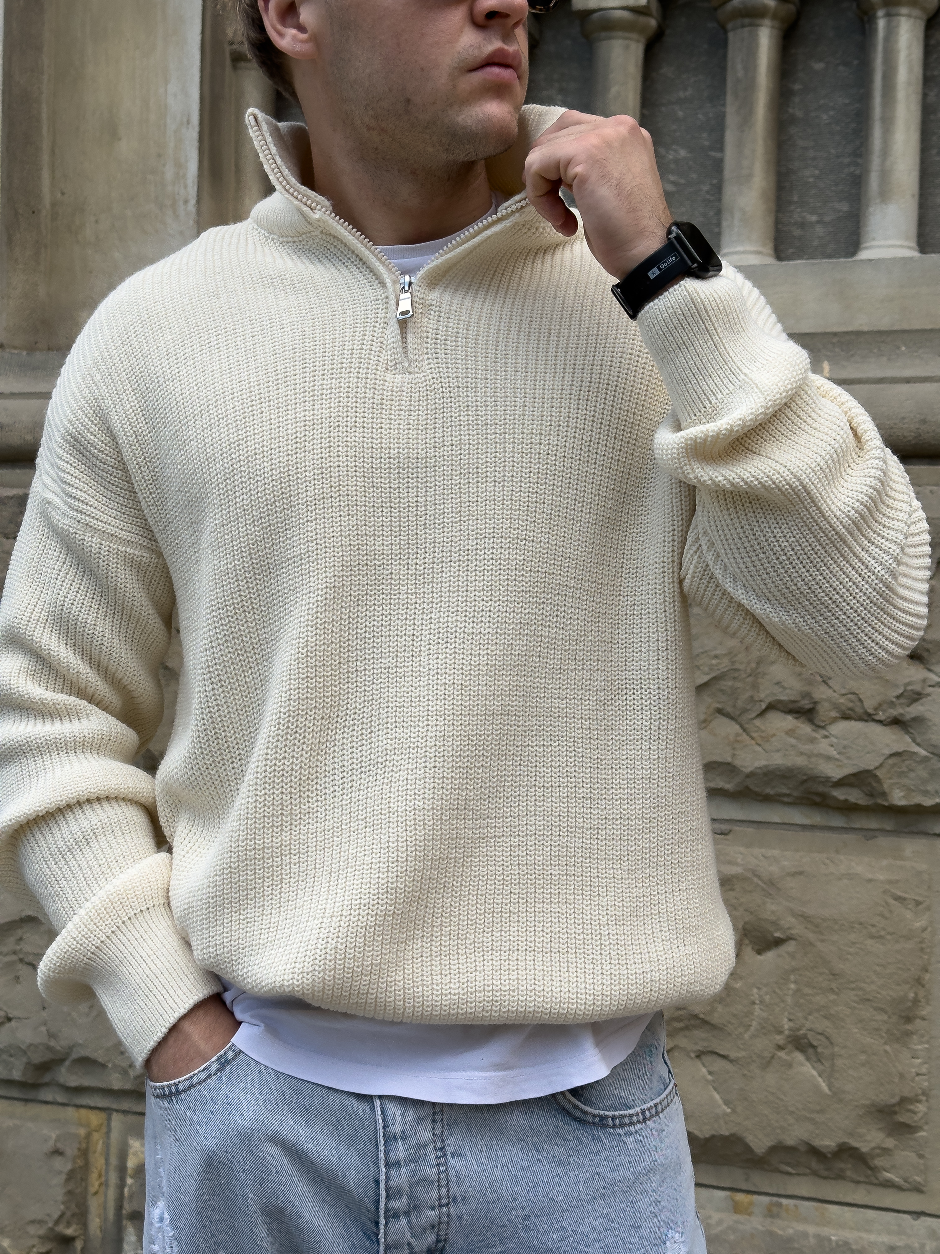 Чоловічий светр на блискавці