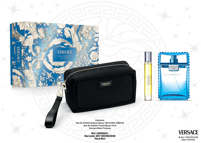 Versace Eau Fraîche Gift Set (100 мл + 10 мл + чохол)