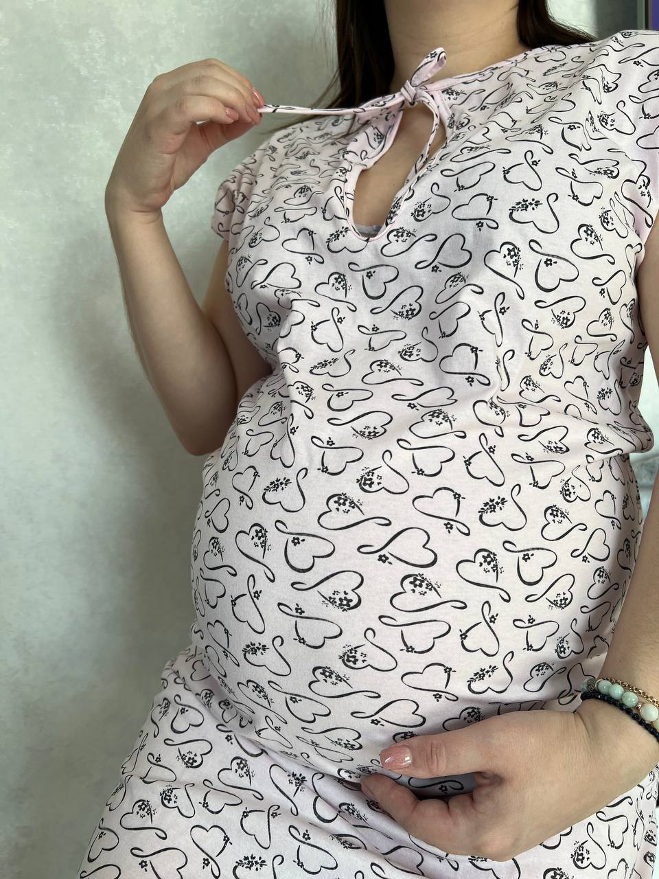 Нічна сорочка "Крапля" для вагітних і годуючих мам
