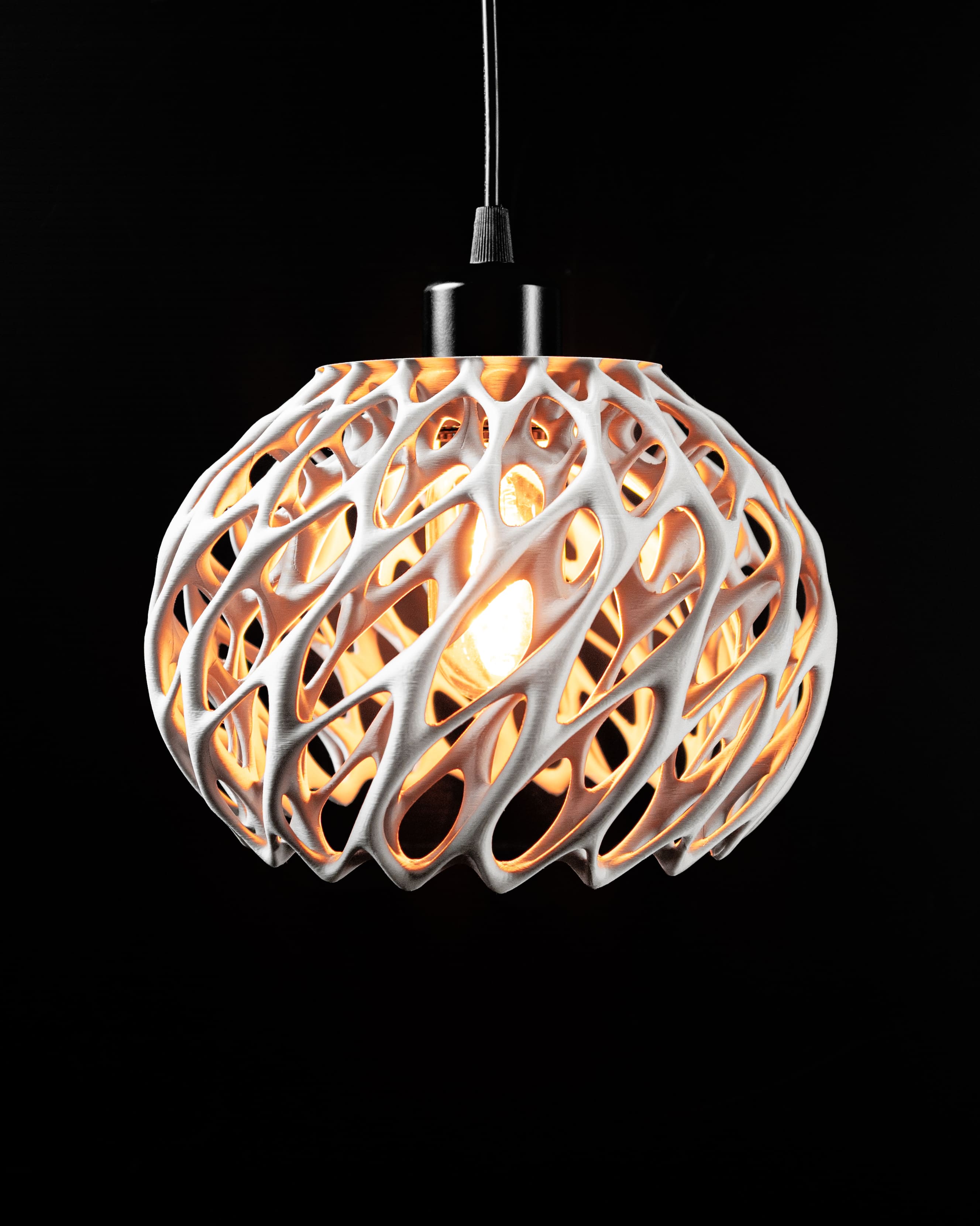 Twisted Pendant Lamp – Modern 3D Printed Pendant Lamp