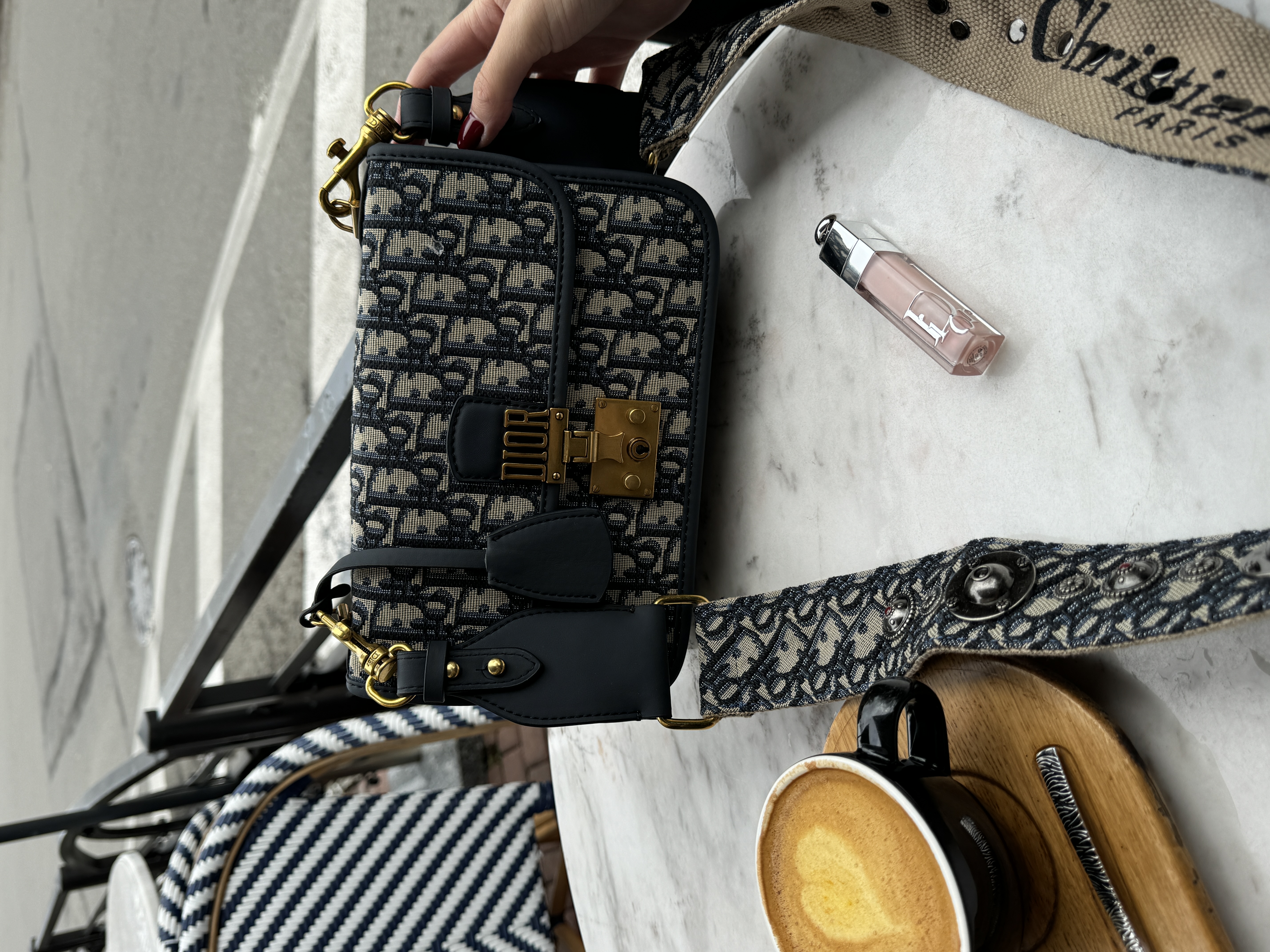 Dior Oblique Denim Medium C’est oblique Jacquard Shoulder bag