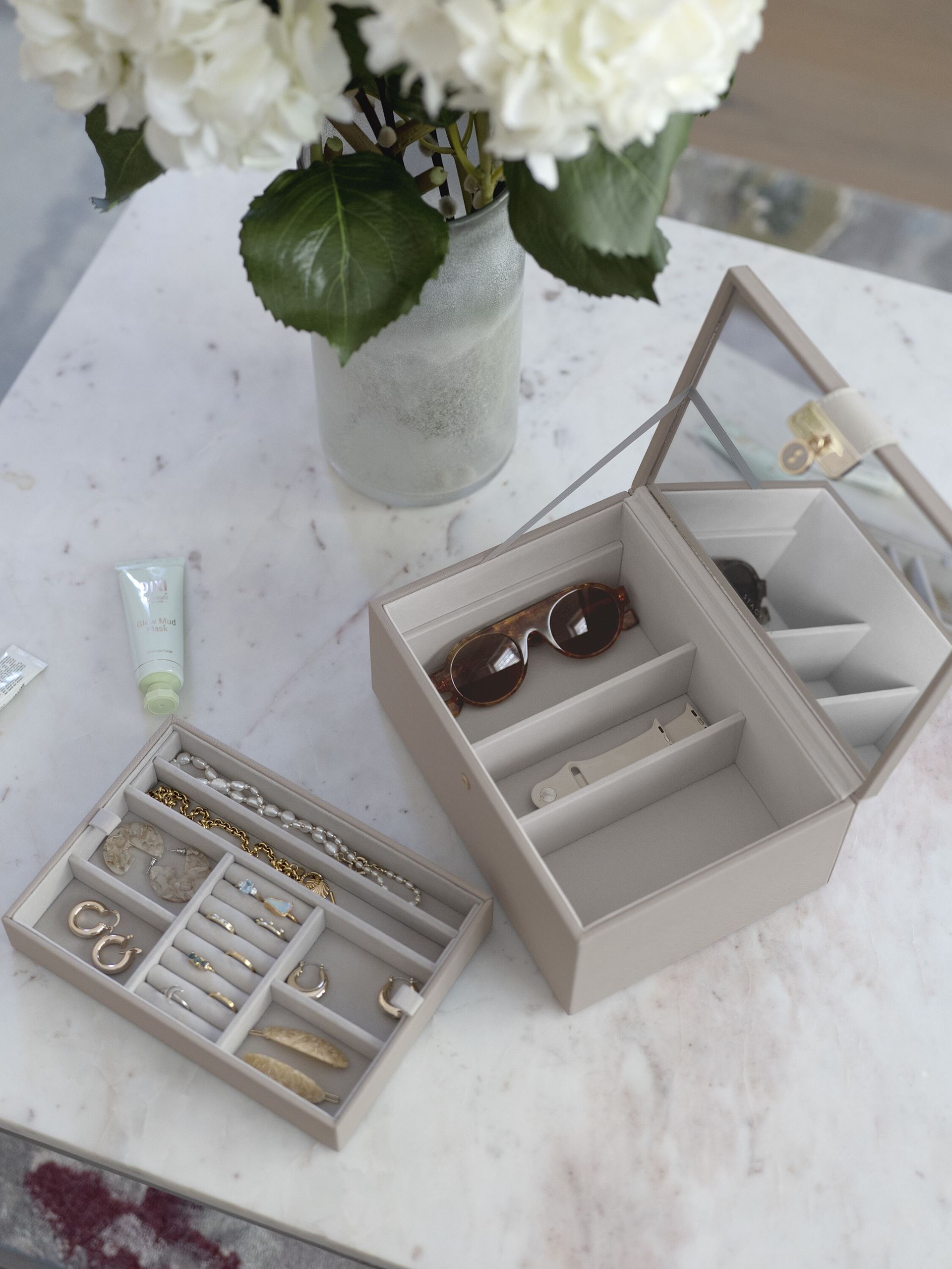 Скринька для прикрас Stackers Taupe & Champagne Gold, 18*25*16 см, 76283