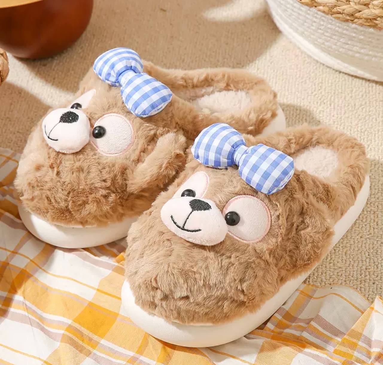 Домашні тапочки, кімнатні капці Ведмедик