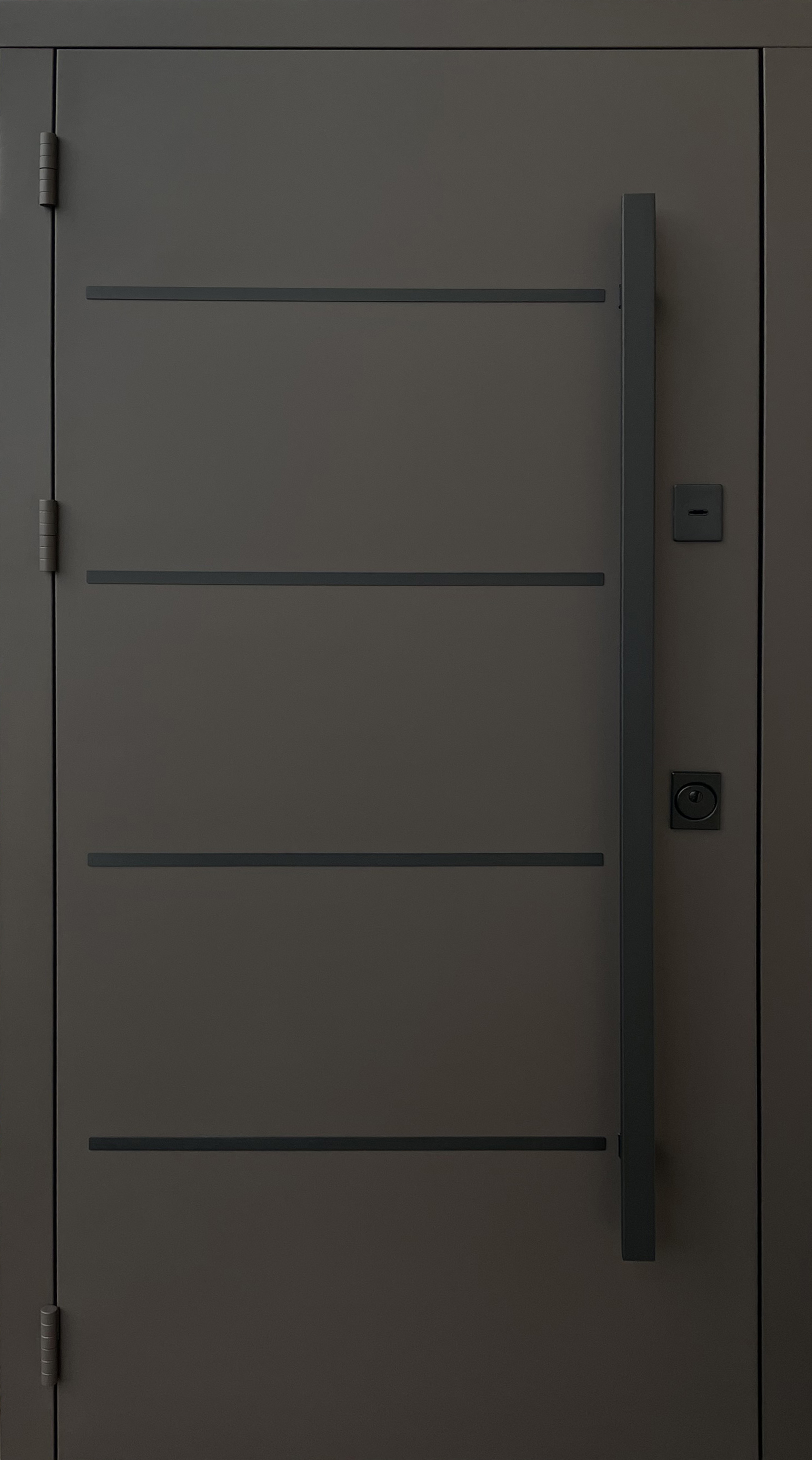 Qdoors Стріт Горизонт/Гладь дуб темний, лакобель (К/Б) 3к 8019 ручка 1450-copy