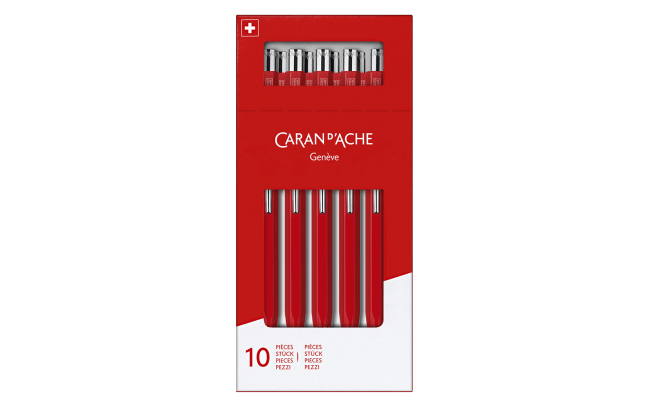 Коробка з 10 червоних кулькових ручок 849™ CLASSIC LINE