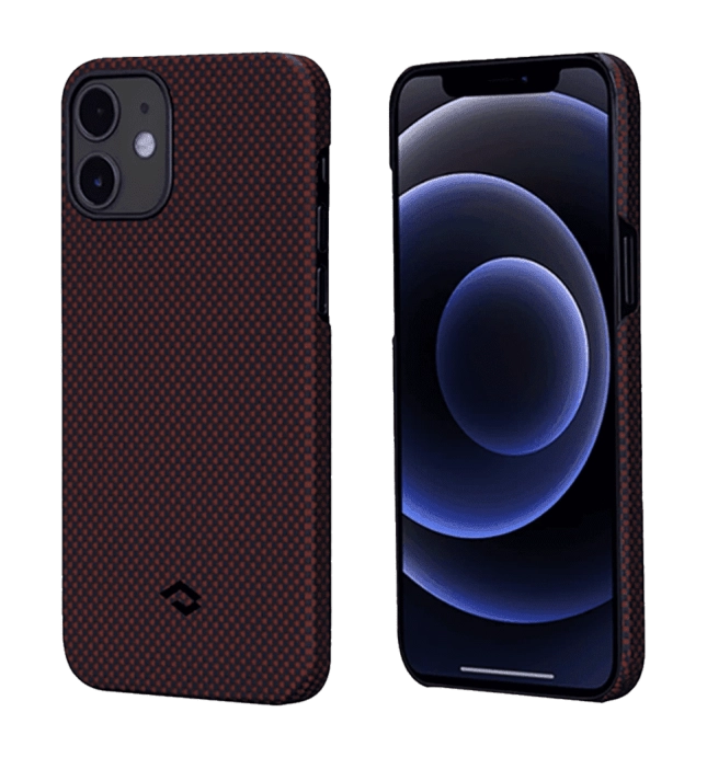 Чохол Pitaka MagEZ Case Twill для iPhone 12 Black/Red