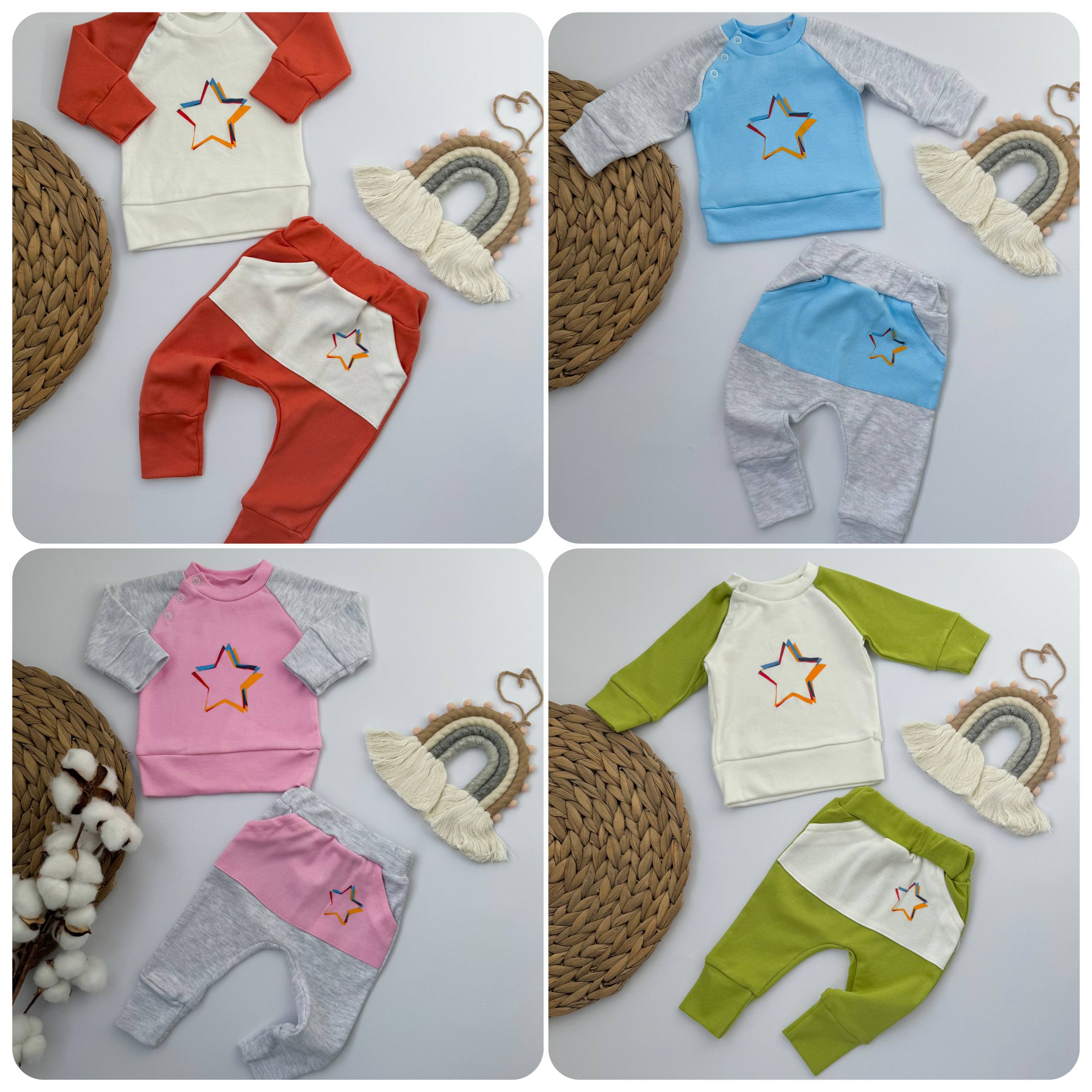 Комплект для малюка: кофта + штани (тканина інтерлок)