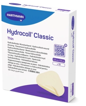 7.5×7.5см.Hydrocoll Classic Thin гідроколоїдна пов'язка пластир гідроколоїдний 1шт