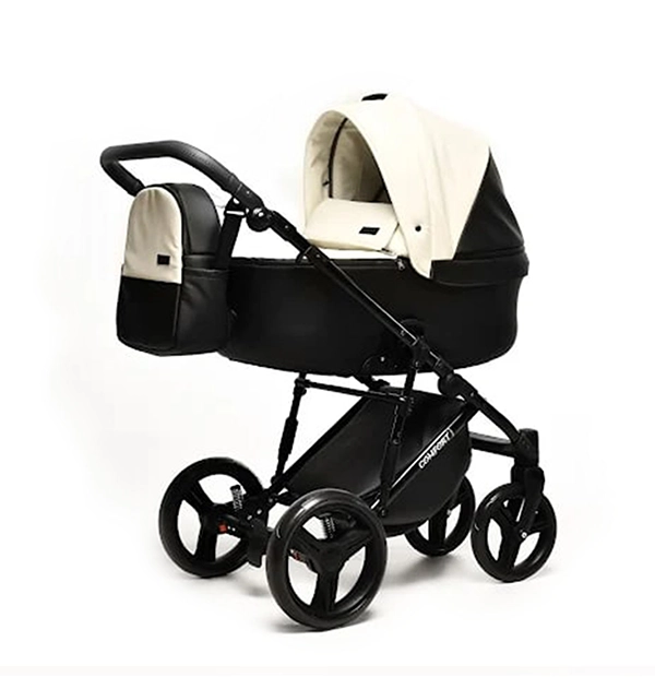 Коляска 2в1 Donatan Comfort екошкіра білий