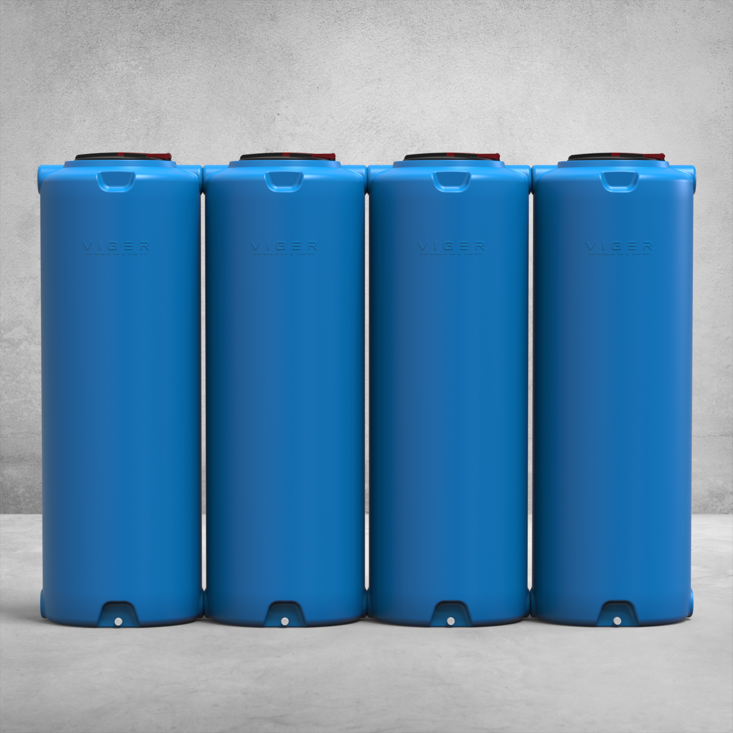 Ємність-модуль 4000 літрів, стандарт, блакитна