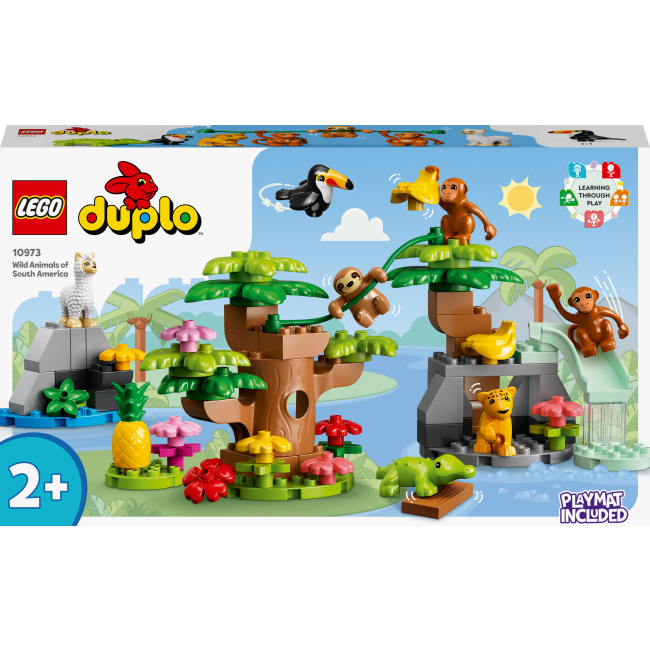 Конструктор LEGO DUPLO Дикі тварини Південної Америки (10973)