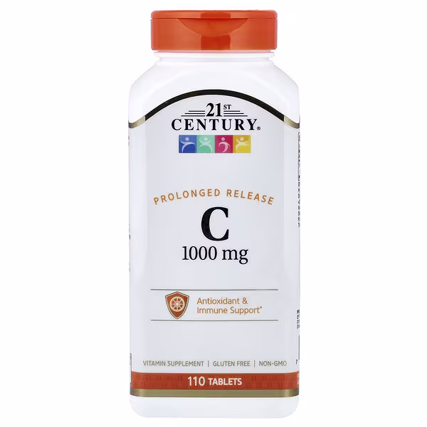 21st Century, Vitamin C, Prolonged Release, 1,000 mg, 110 Tablets