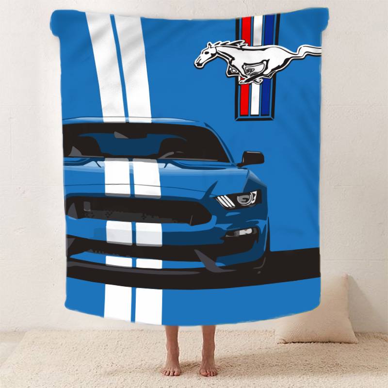 СИНІЙ FORD MUSTANG