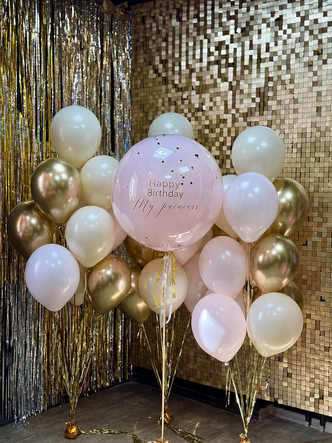 Luxe Giant Balloon Birthday Set