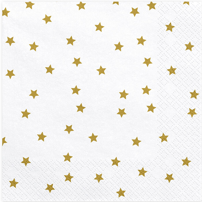 Серветки Gold stars 20шт