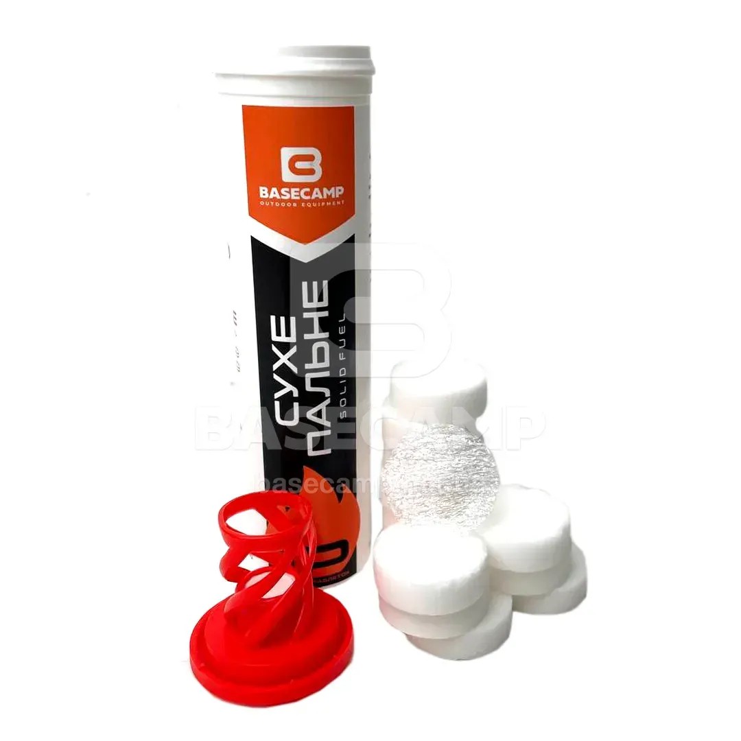 Сухе пальне в тубі BaseCamp SOLID FUEL, 12 таблеток
