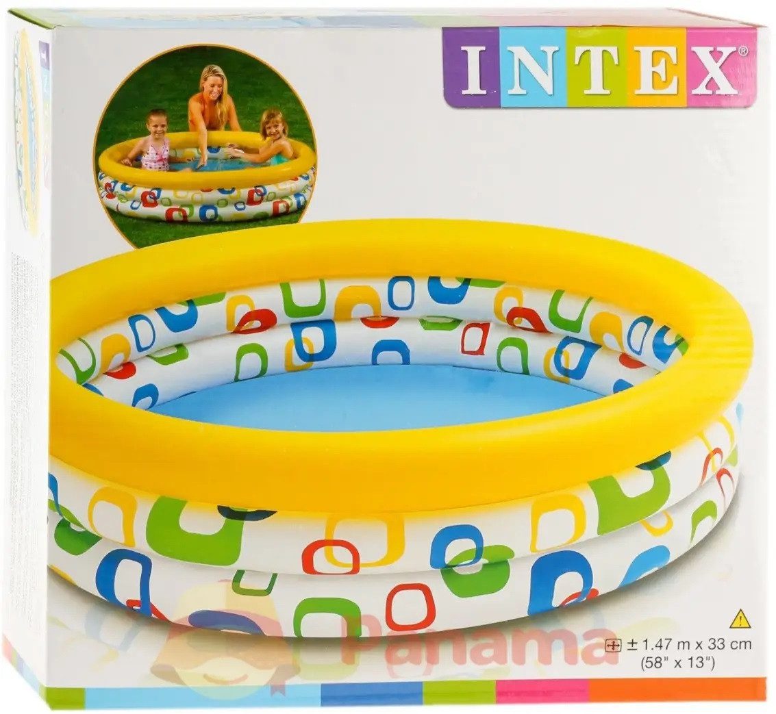 Басейн Intex 58439, "Квадратики" 147*33 см