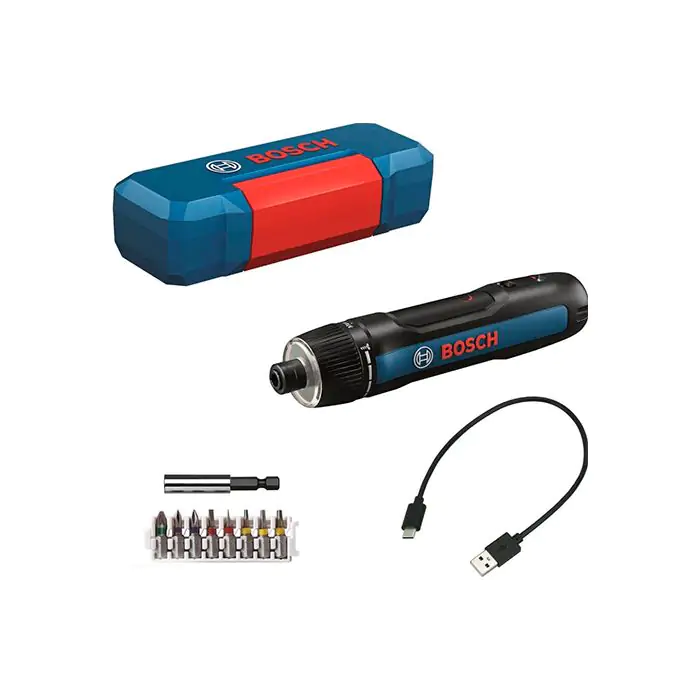 Акумуляторна електровикрутка Bosch Professional GO 3 в кейсі з набором насадок