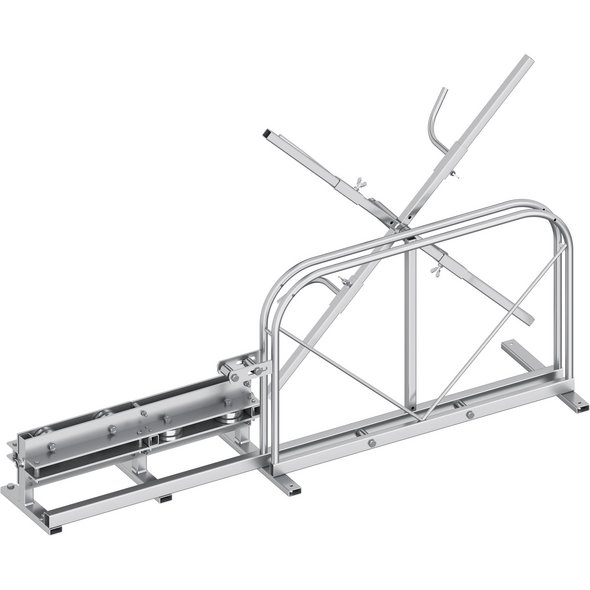 Рихтувальний верстат для дроту Ø8–10 мм і плоскої смуги 30 мм зі стоячою розмотувальною котушкою