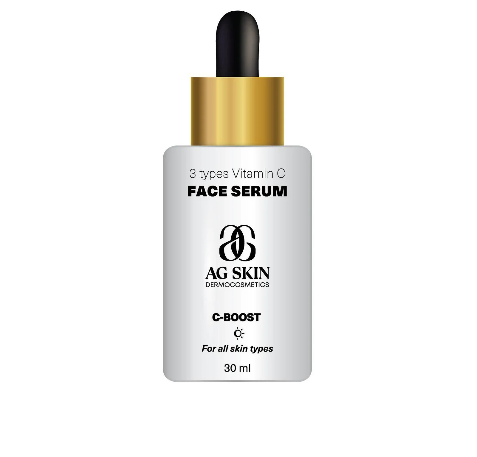 AG SKIN 3 Types Vitamin C Face Serum, 30 ml - Сироватка для обличчя з вітаміном С