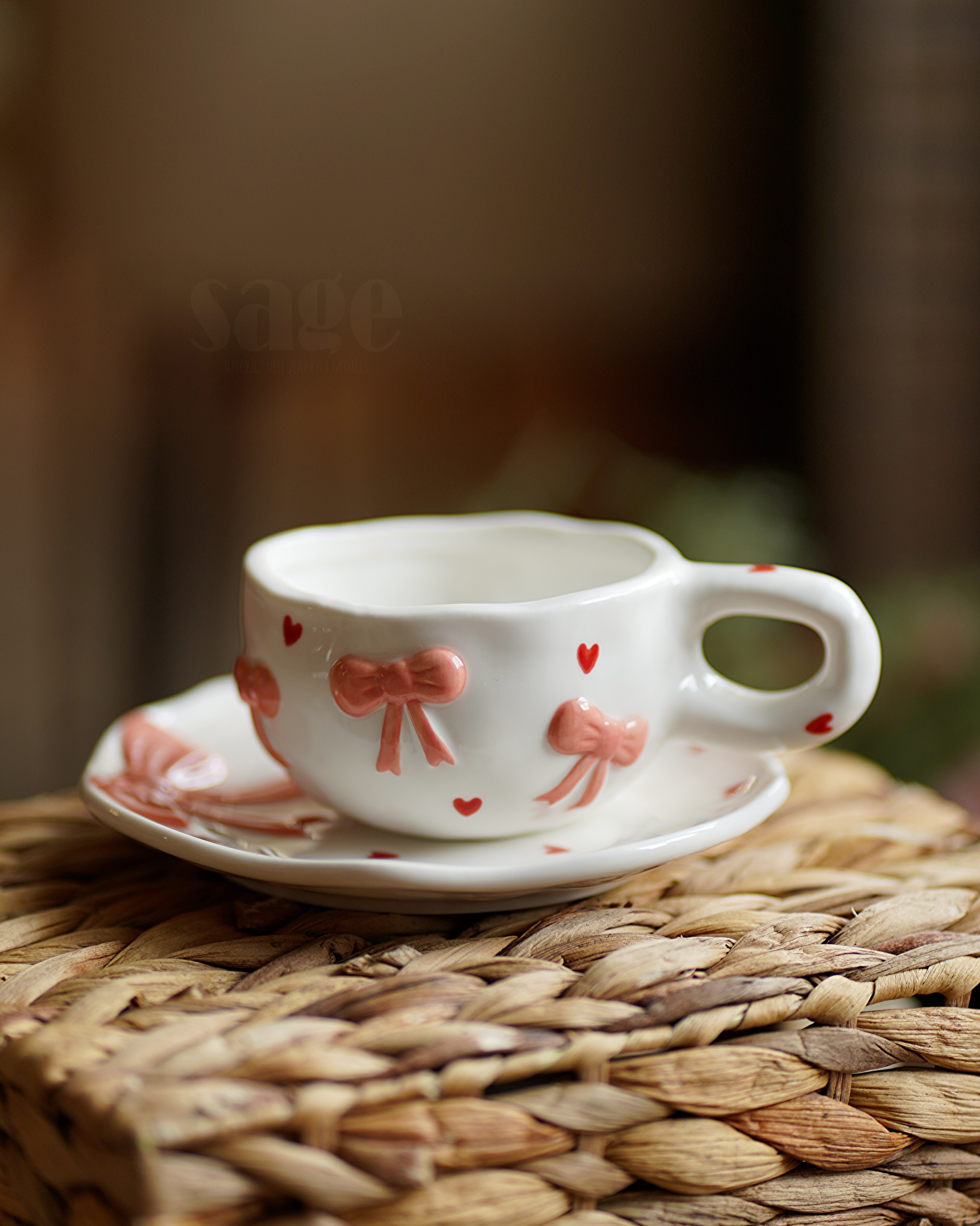 Чашка з блюдцем 