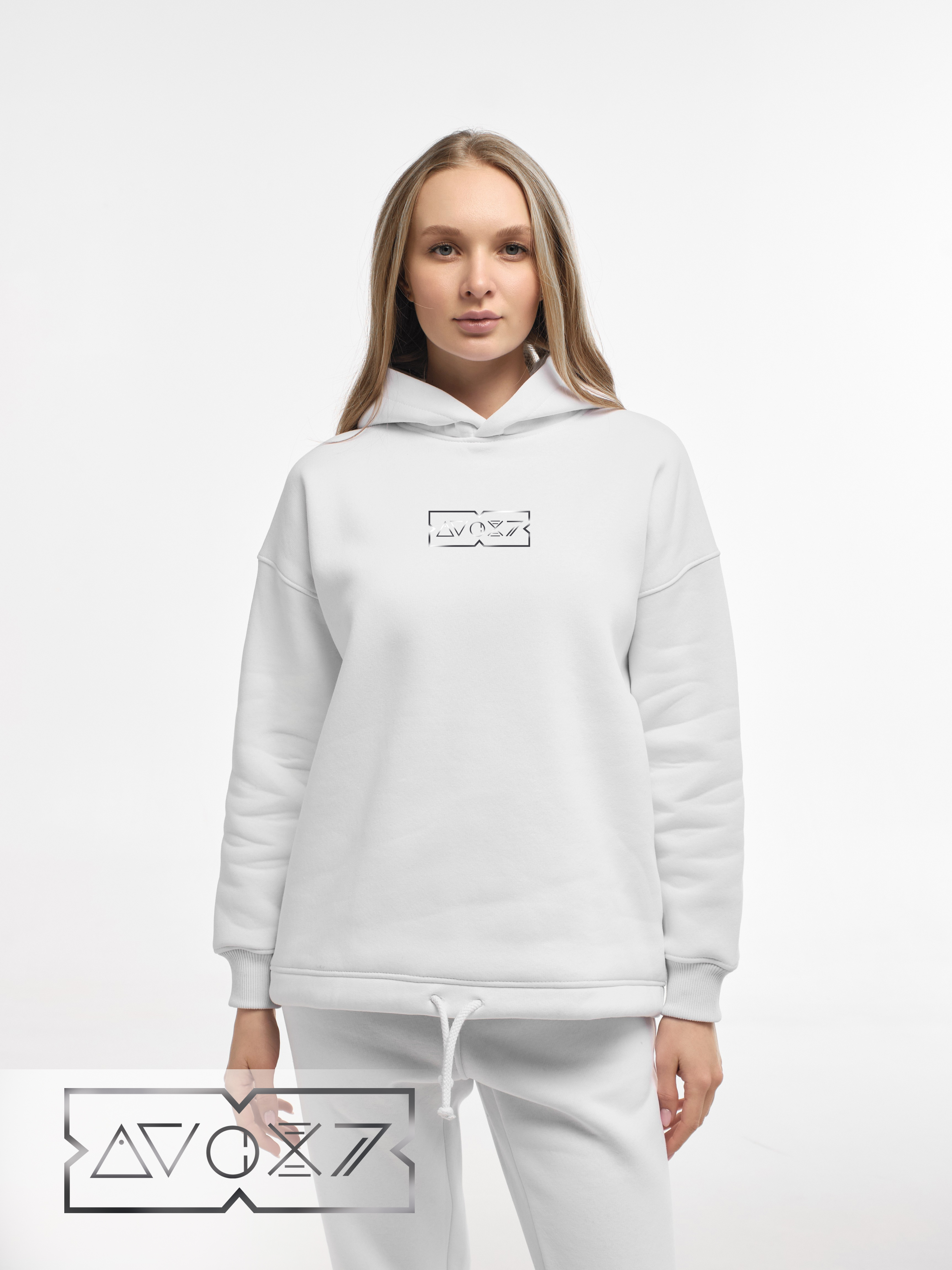 HOODIE "AVOX7" | LACE | WHITE EMOTION | XH2