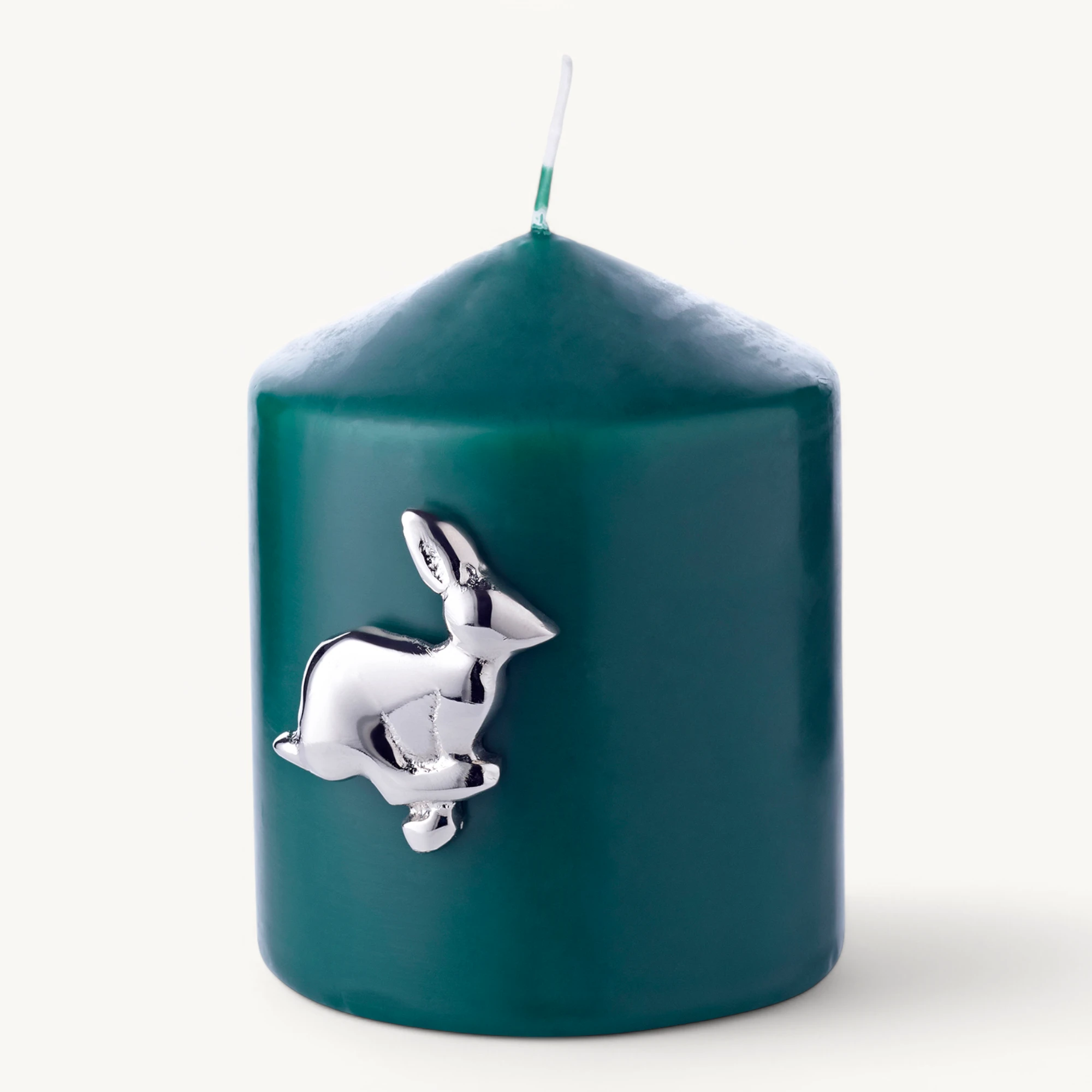 Набір Edzard з 4 шпильок для свічок «Кролик» 4 см, нікельований алюміній