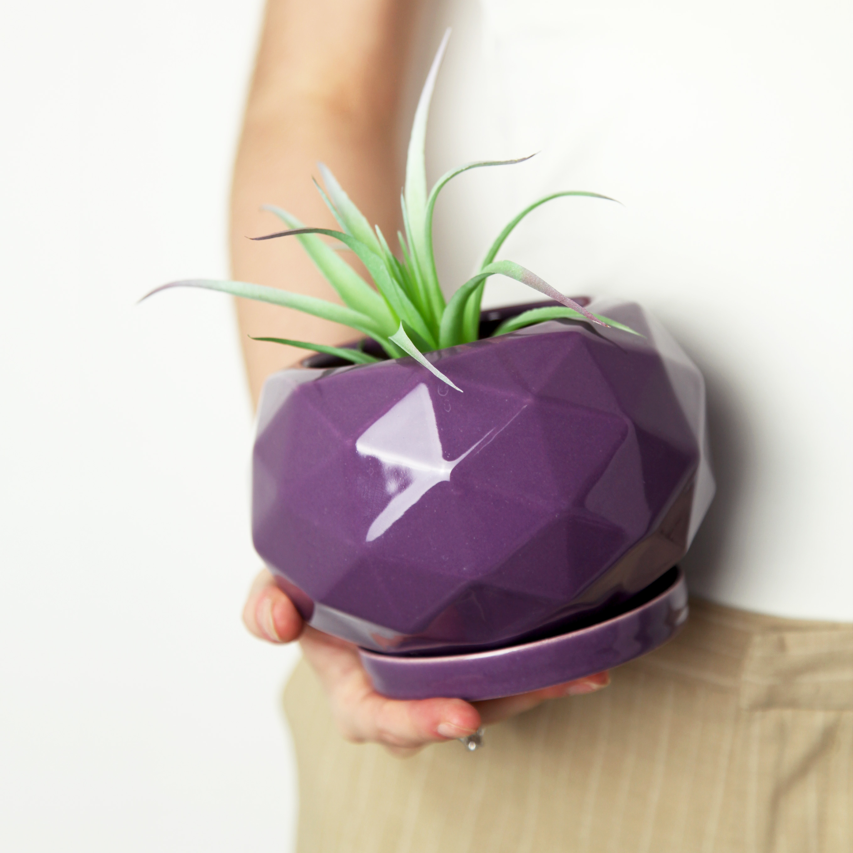 Горщик керамічний Вітряниця 0,9 л Фіалковий p280