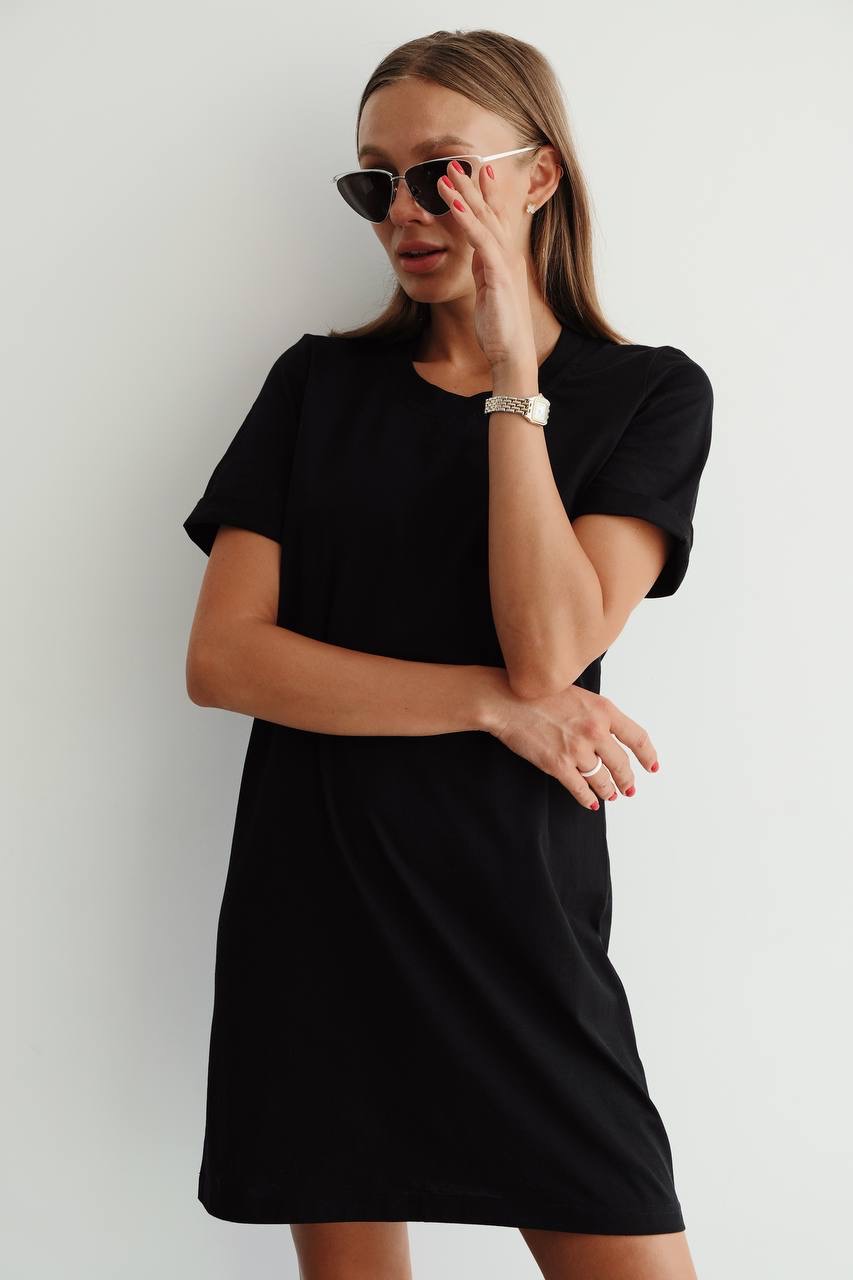 T-shirt dress - Black