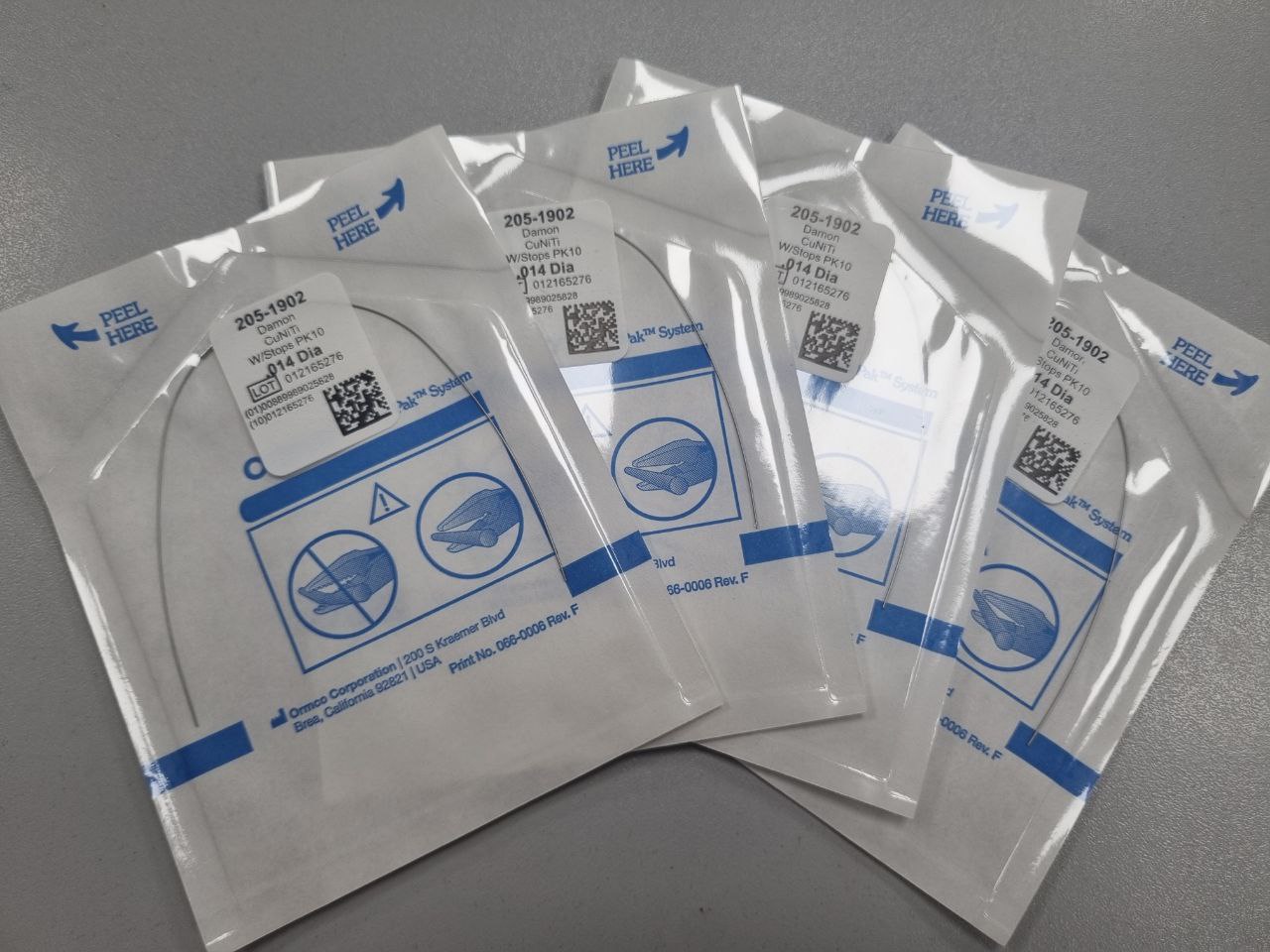 Дуги ортодонтичні Ni-ti Damon Form ORMCO 014 Upper-Lower