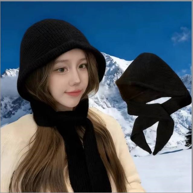 Капор, шарф капюшон, чорний