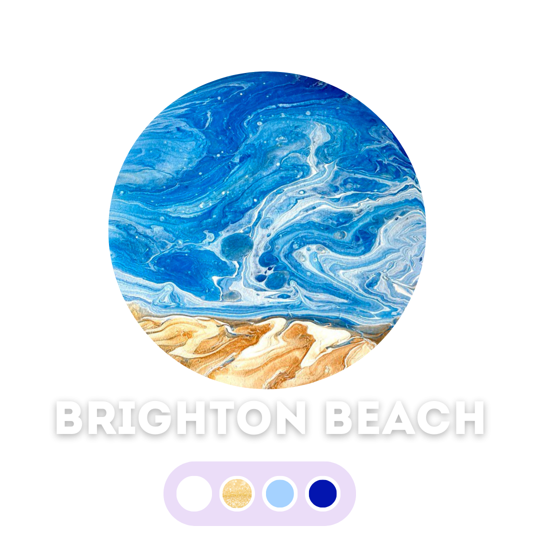 Набір для створення картини fluid art box палітра Brigton Beach
