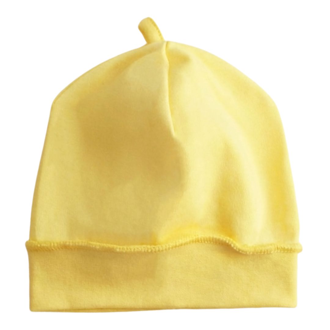 Шапочка дитяча жовта інтерлок